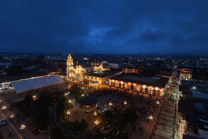 Kiosco y centro de Chignahuapan, puebla