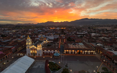 Amanecer en el centro · 360°