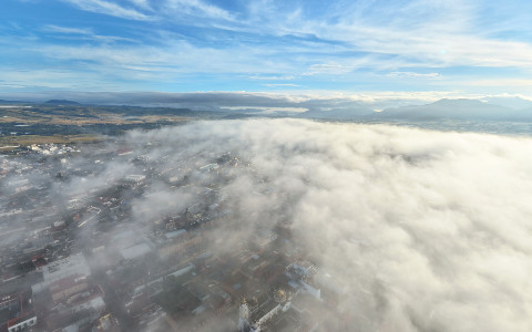 Mar de nubes sobre Chignahuapan · 360°